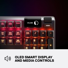 SteelSeries Apex 5 Hybrid Mechanical RGB Keyboard - Ultimate Gaming Performance with Customizable Illumination (5707119039123)